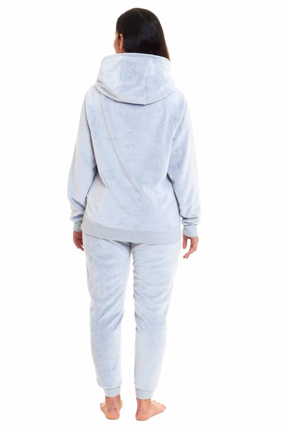 Daisy Dreamer Cuddly Raccoon Fleece Hooded Pyjama Set For Women And Girls Sherpa Lined – product image 6 of 10