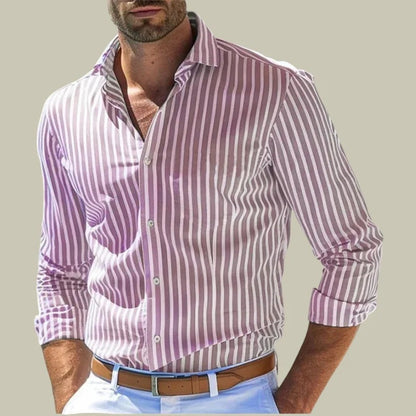 Men's Striped Long-Sleeve Casual Shirt – product image 19
