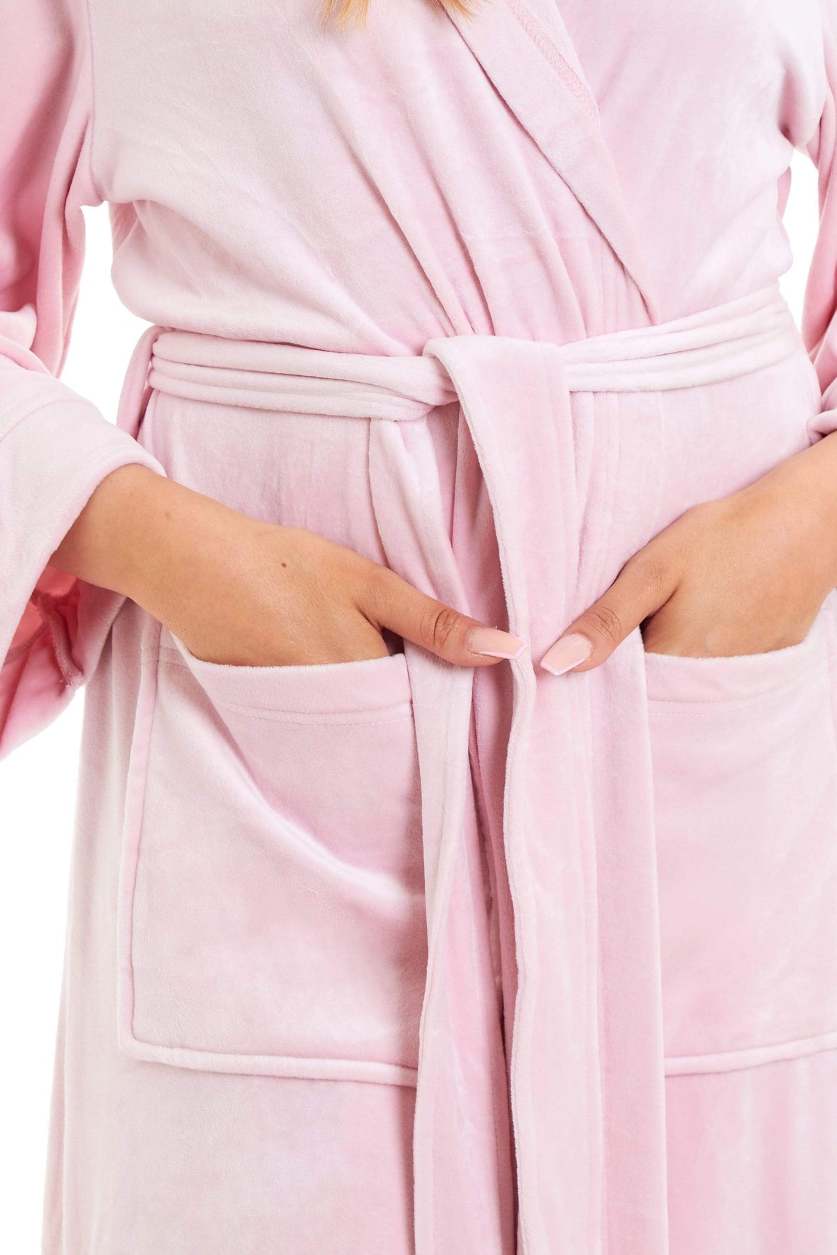 Olivia Rocco Women's Velour Hooded Bathrobe – product image 11