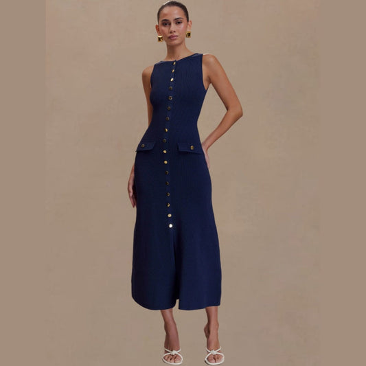 Knitted Elegant Sleeveless Dress For Women - product image 1 of 9