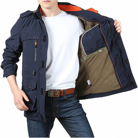 Men's Longline Hooded Outdoor Jacket – product image 2