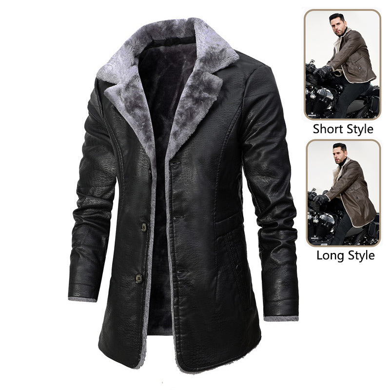 Men's Fleece-Lined Lapel Jacket – product image 1