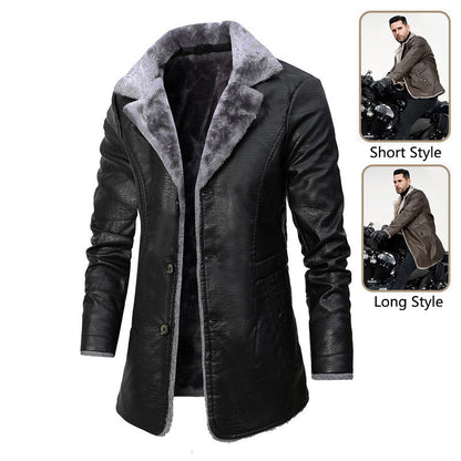 Men's Fleece-Lined Lapel Jacket – product image 1