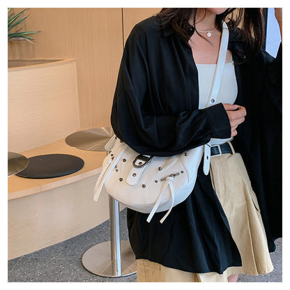 Crescent Rivet Shoulder Bag – product image 5