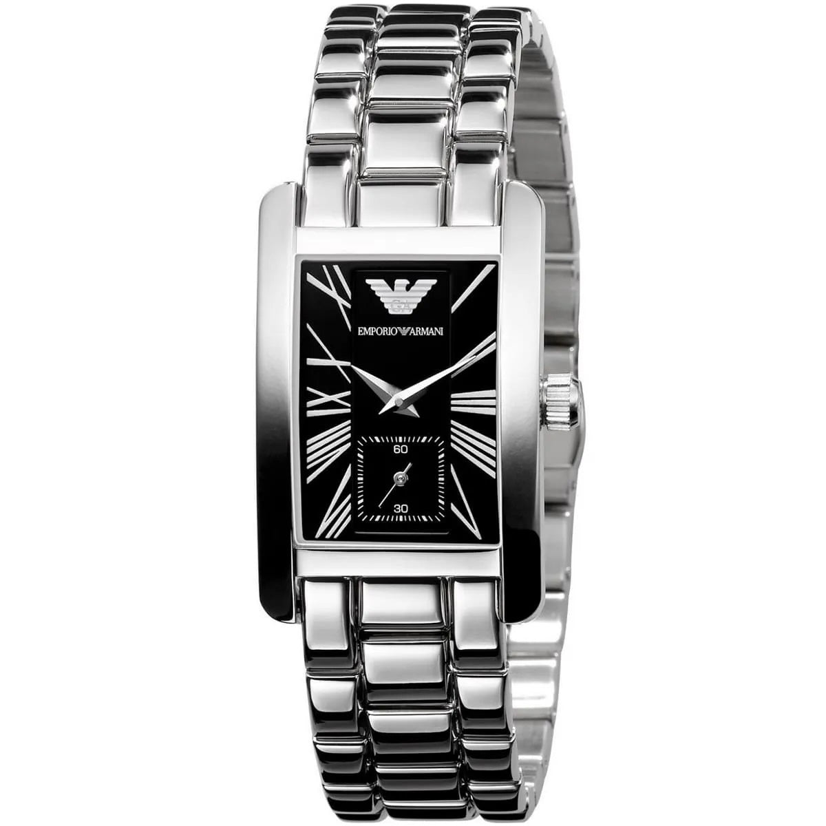 Emporio Armani AR0157 Classic Women's Rectangular Silver Watch – product image 2 of 7