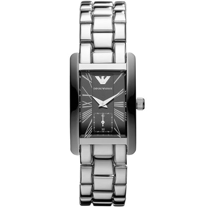 Emporio Armani AR0157 Classic Women's Rectangular Silver Watch – product image 1 of 7