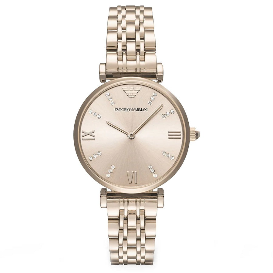 Emporio Armani AR11059 Gianni T-Bar Rose Gold Watch – product image 1 of 7