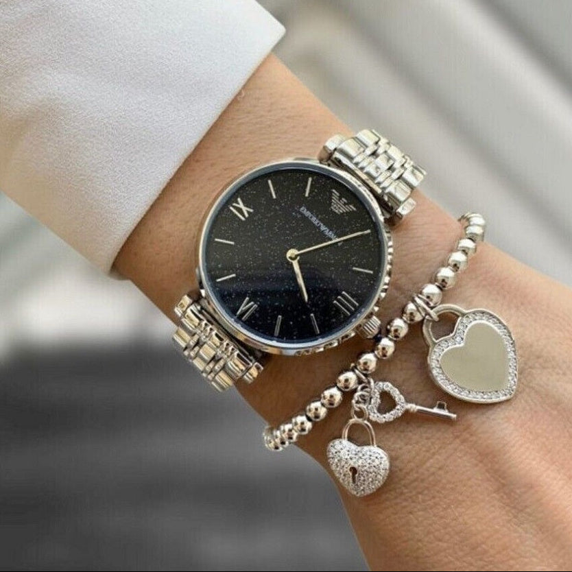 Emporio Armani AR11091 Gianni T-Bar Silver Watch – product image 8 of 9