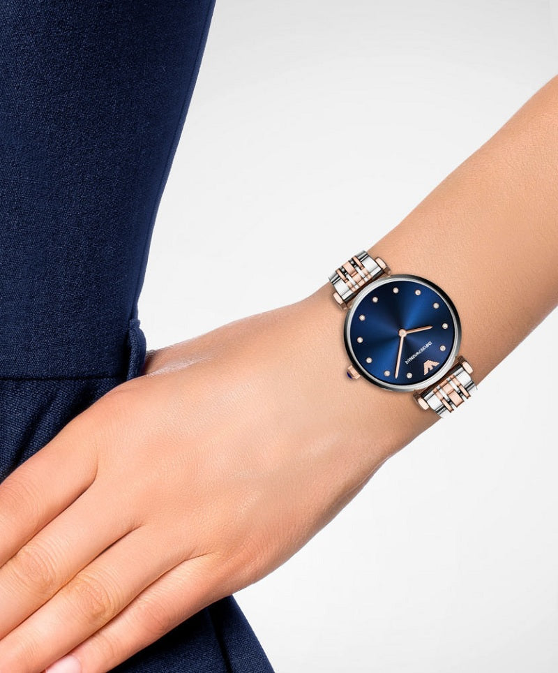 Emporio Armani AR11092 Gianni T-Bar Women's Two-Tone Watch - product image 7 of 8