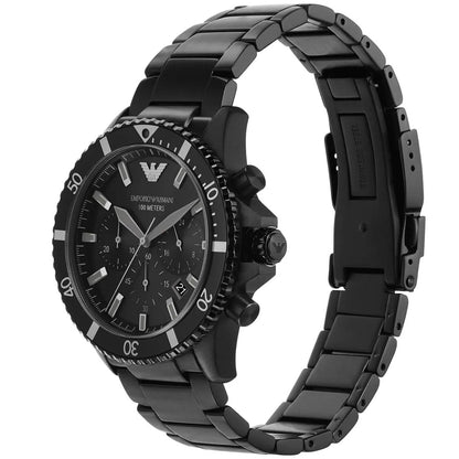 Emporio Armani AR11363 Men's Diver Style All Black Watch – product image 3 of 8