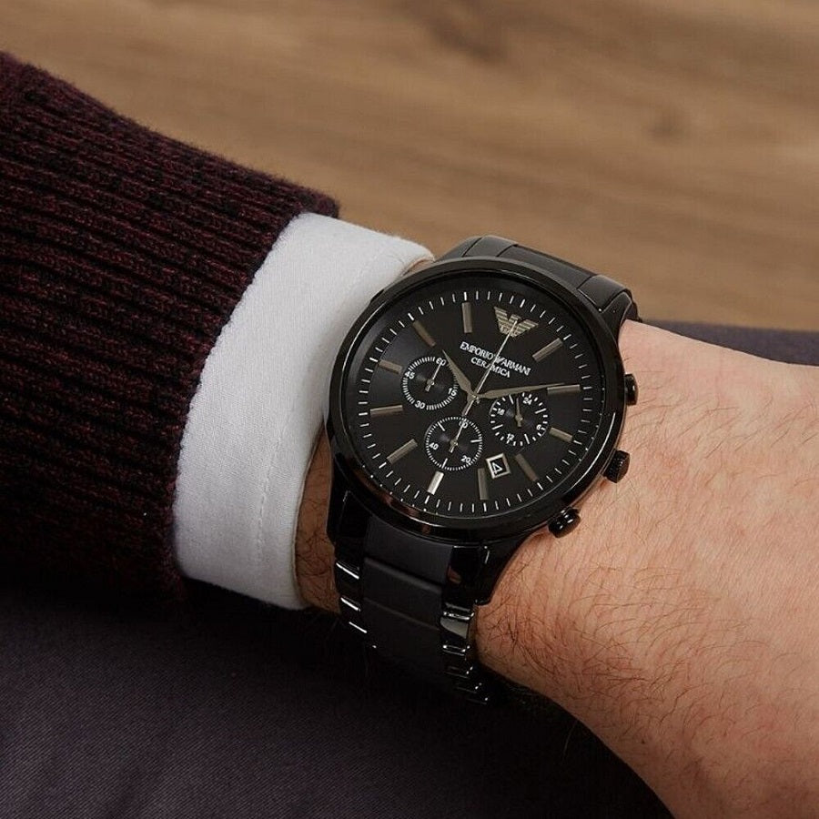 Emporio Armani AR1451 Ceramica Men's Black Ceramic Watch - product image 6 of 7
