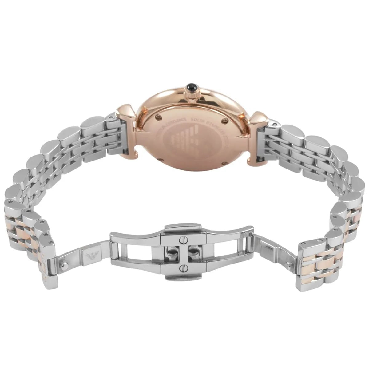 Emporio Armani AR1725 Gianni T-Bar Women's Two-Tone Watch – product image 5 of 7