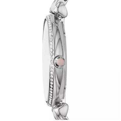 Emporio Armani AR1779 Gianni T-Bar Women's Silver & Pink Watch – product image 3 of 8