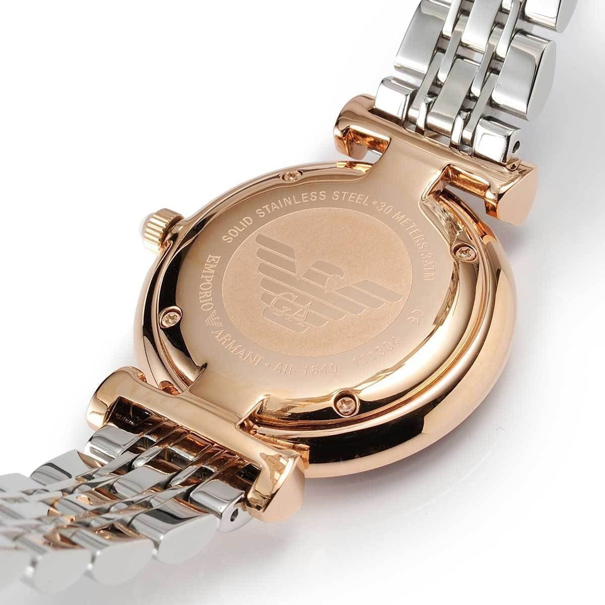 Emporio Armani AR1840 Gianni T-Bar Women's Two-Tone Watch – product image 4 of 7