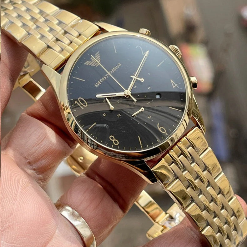 Emporio Armani AR1893 Beta Men's Gold & Black Watch – product image 4 of 7