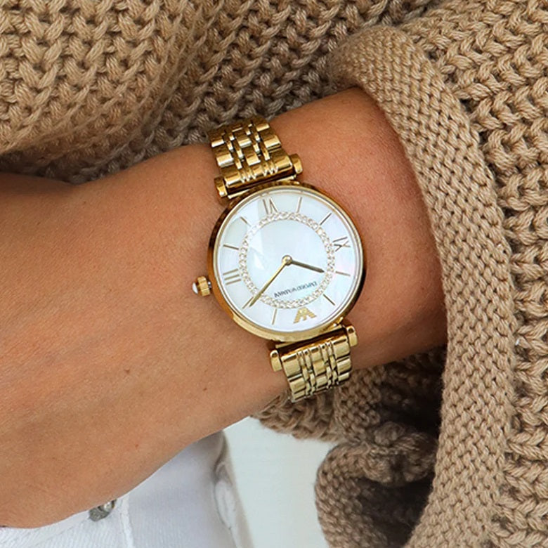 Emporio Armani AR1907 Gianni T-Bar Women's Gold Watch – product image 5 of 7