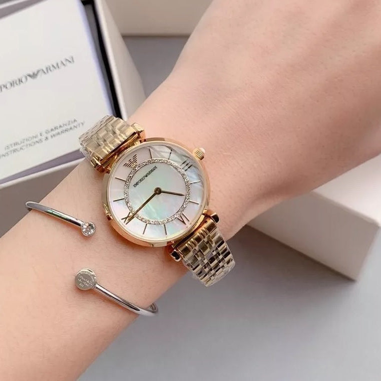 Emporio Armani AR1907 Gianni T-Bar Women's Gold Watch – product image 4 of 7
