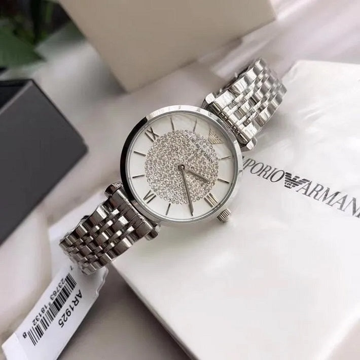 Emporio Armani AR1925 Gianni T-Bar Women's Silver Watch – product image 5 of 7