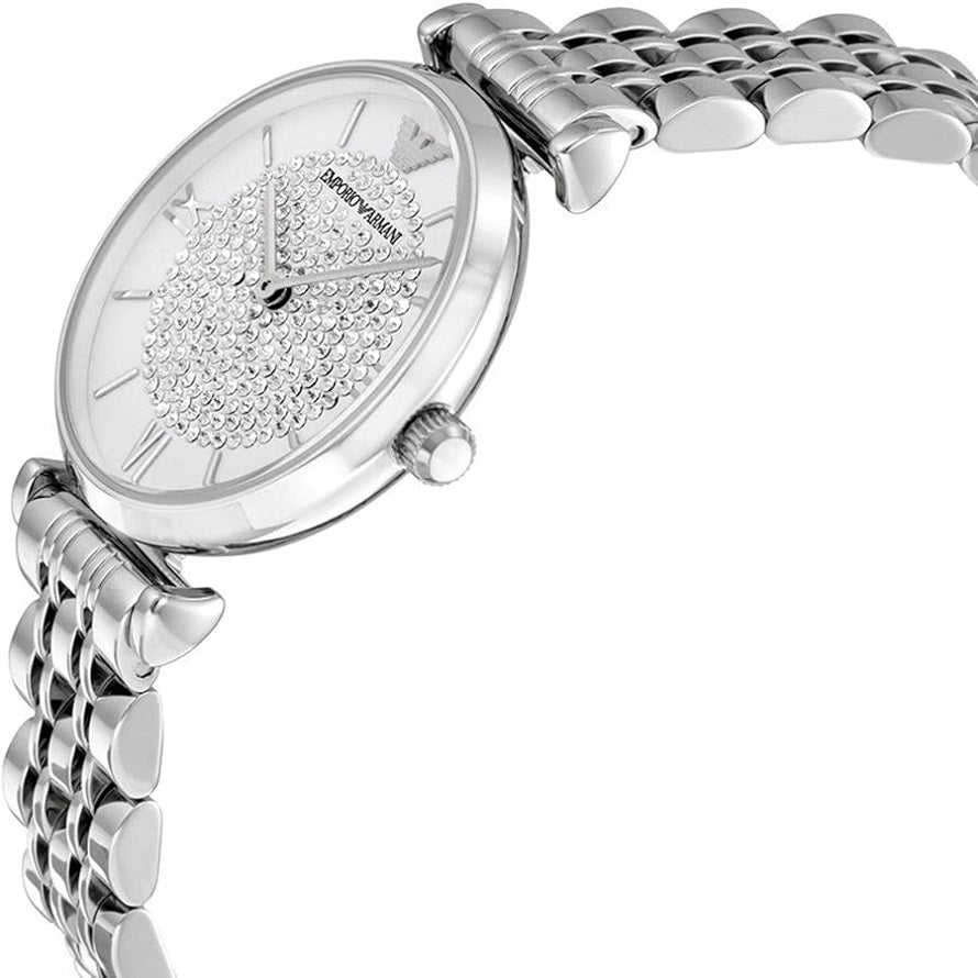 Emporio Armani AR1925 Gianni T-Bar Women's Silver Watch – product image 3 of 7