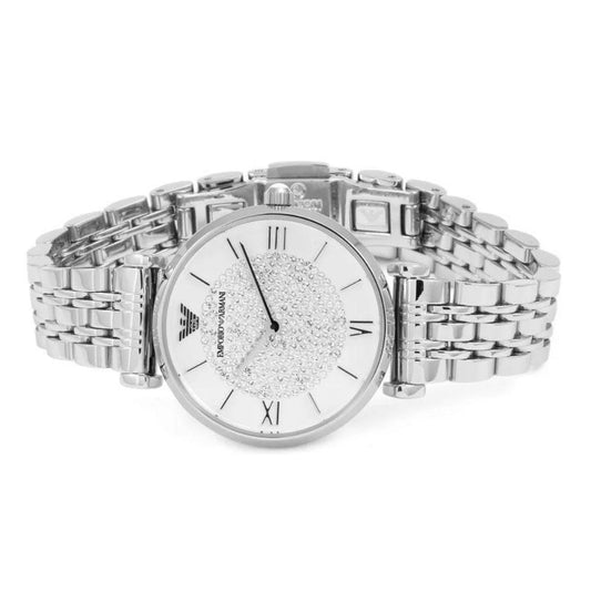 Emporio Armani AR1925 Gianni T-Bar Women's Silver Watch – product image 2 of 7