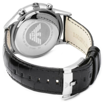 Emporio Armani AR2447 Renato Men's Black Leather Watch - product image 6 of 8