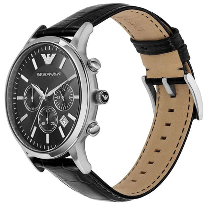 Emporio Armani AR2447 Renato Men's Black Leather Watch - product image 4 of 8