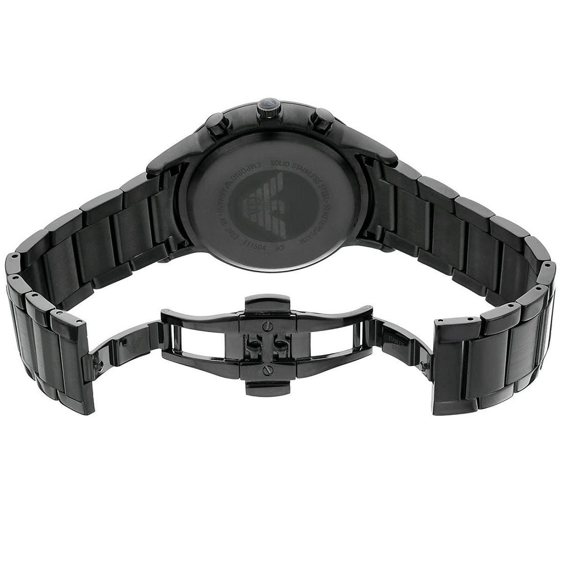 Emporio Armani AR2453 Renato Men's Blackout Watch – product image 4 of 6