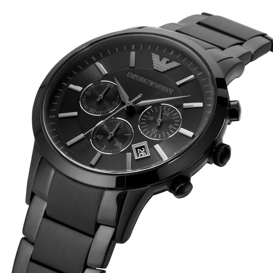 Emporio Armani AR2453 Renato Men's Blackout Watch – product image 3 of 6