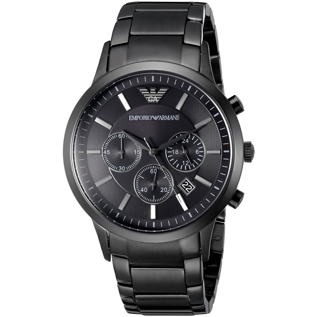 Emporio Armani AR2453 Renato Men's Blackout Watch – product image 2 of 6