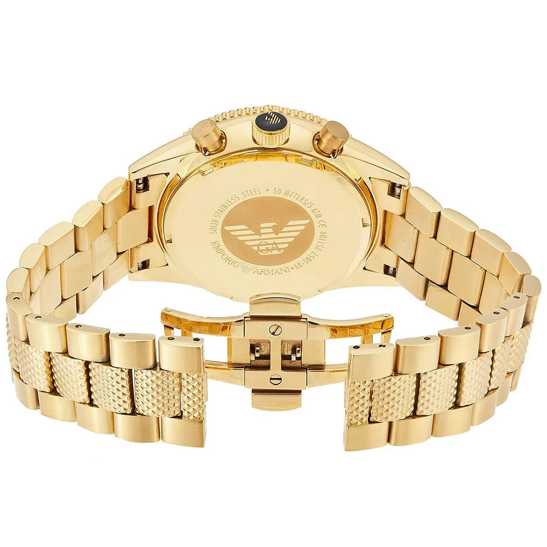 Emporio Armani AR5857 Chronograph Men's Gold Watch – product image 3 of 7