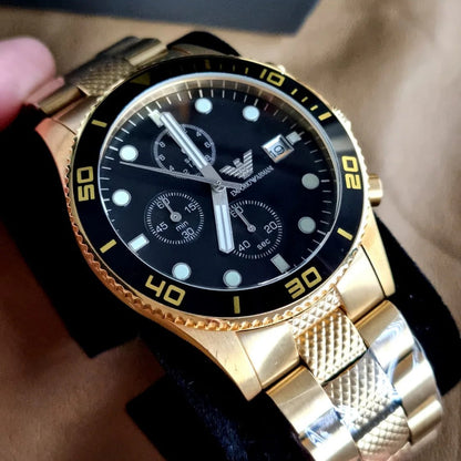 Emporio Armani AR5857 Chronograph Men's Gold Watch – product image 5 of 7