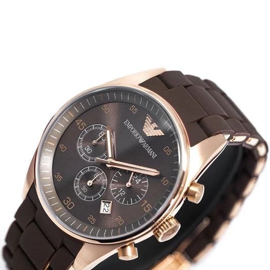Emporio Armani AR5890 Sportivo Men's Brown & Rose Gold Watch – product image 2 of 8