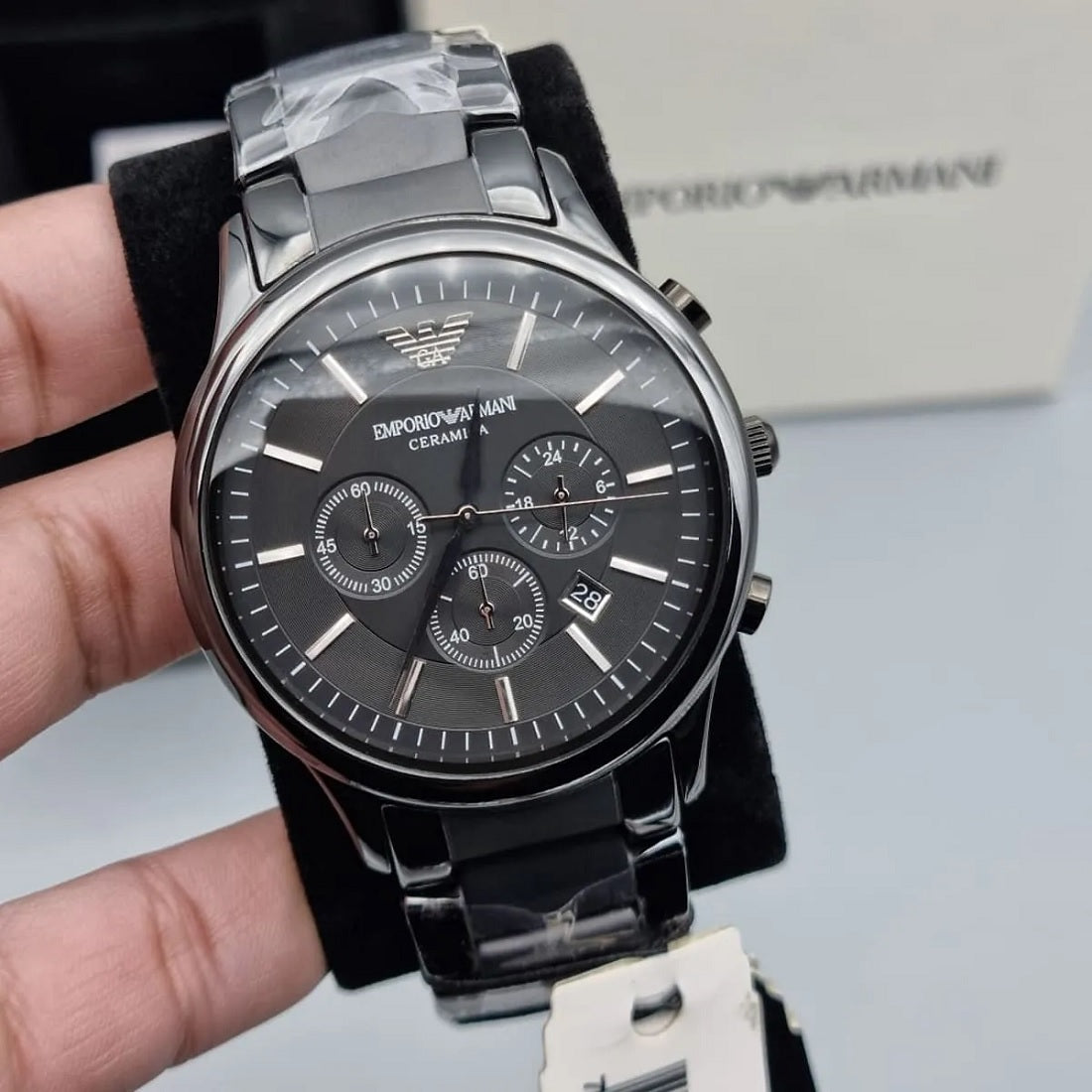 Emporio Armani AR1451 Ceramica Men's Black Ceramic Watch - product image 5 of 7