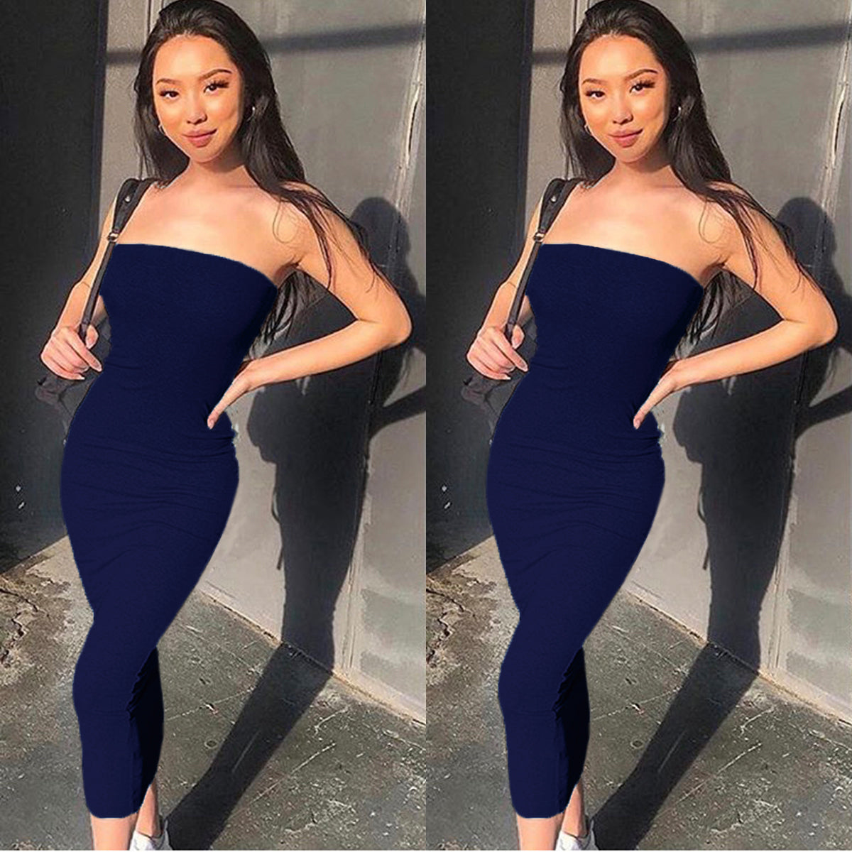 Women's Strapless Summer Midi Dress – product image 5