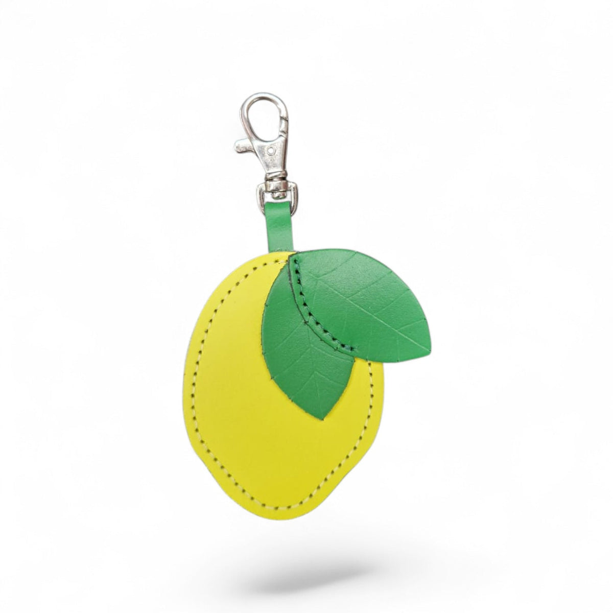 Handmade Leather Fruity Bag Charm – Lemon – product image 1 of 3