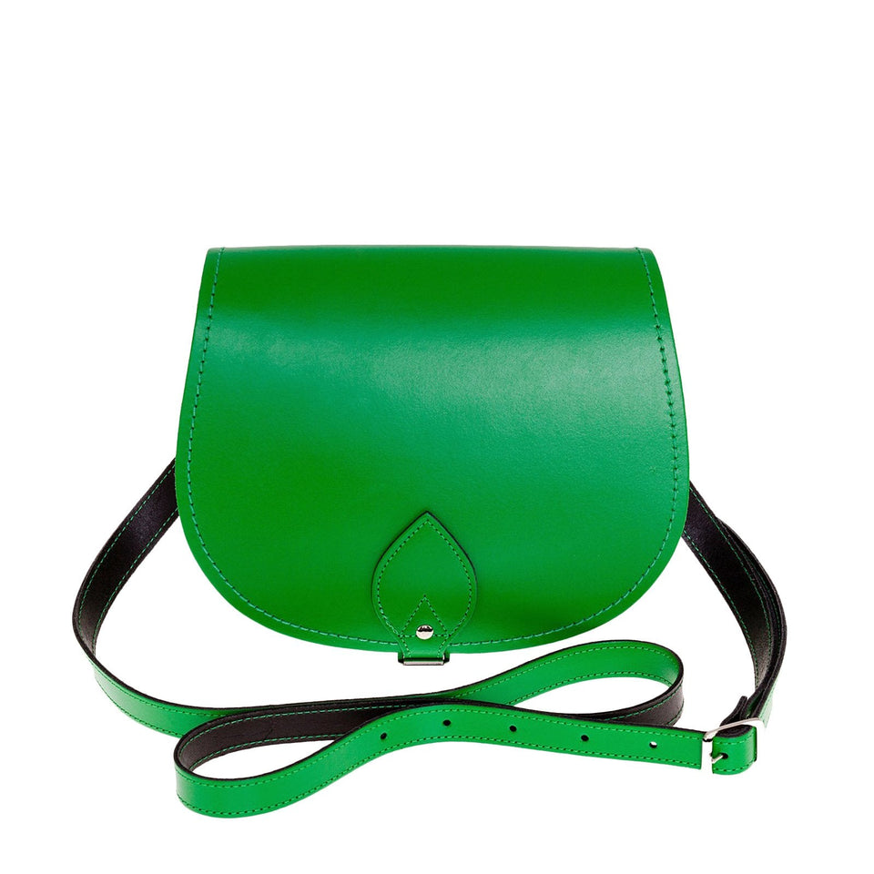 Bags & travel — Handmade Leather Saddle Bag - Green