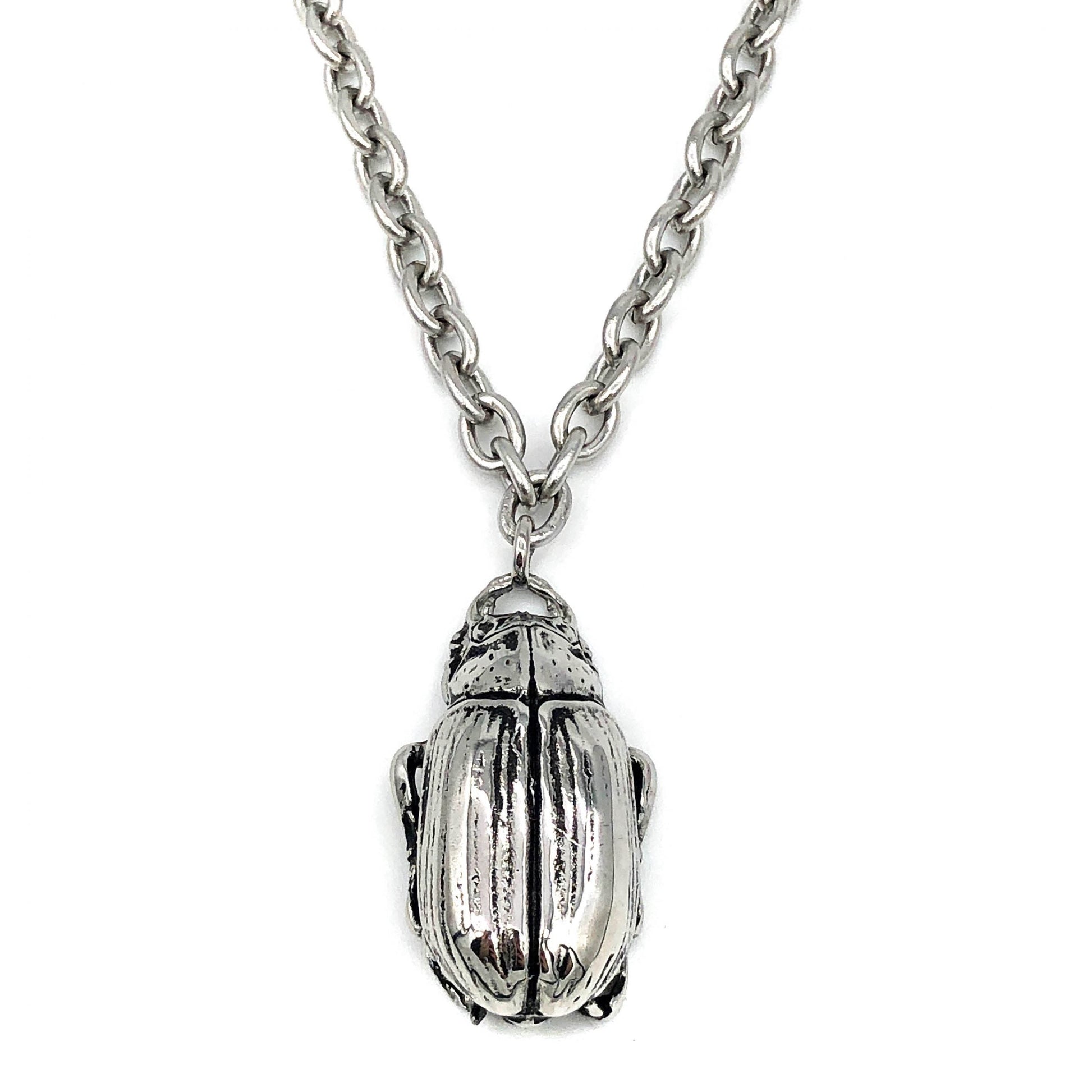 Beetle Botanical Pendant Necklace – product image 1