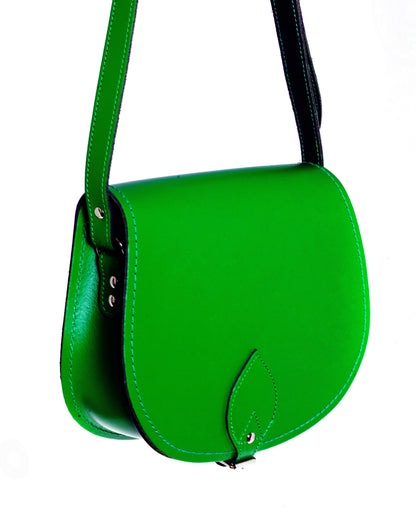 Handmade Leather Saddle Bag - Green – product image 2 of 4