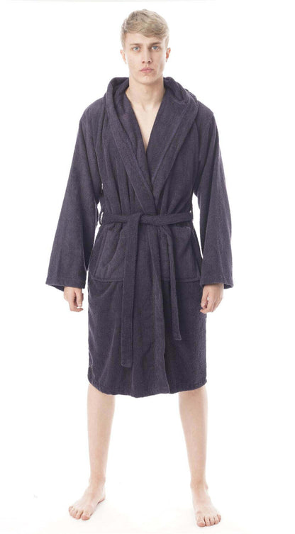 Toro Rocco Men's Hooded Bathrobe Super Soft Terry Towelling Ultra Absorbing Long Pile – product image 7 of 9