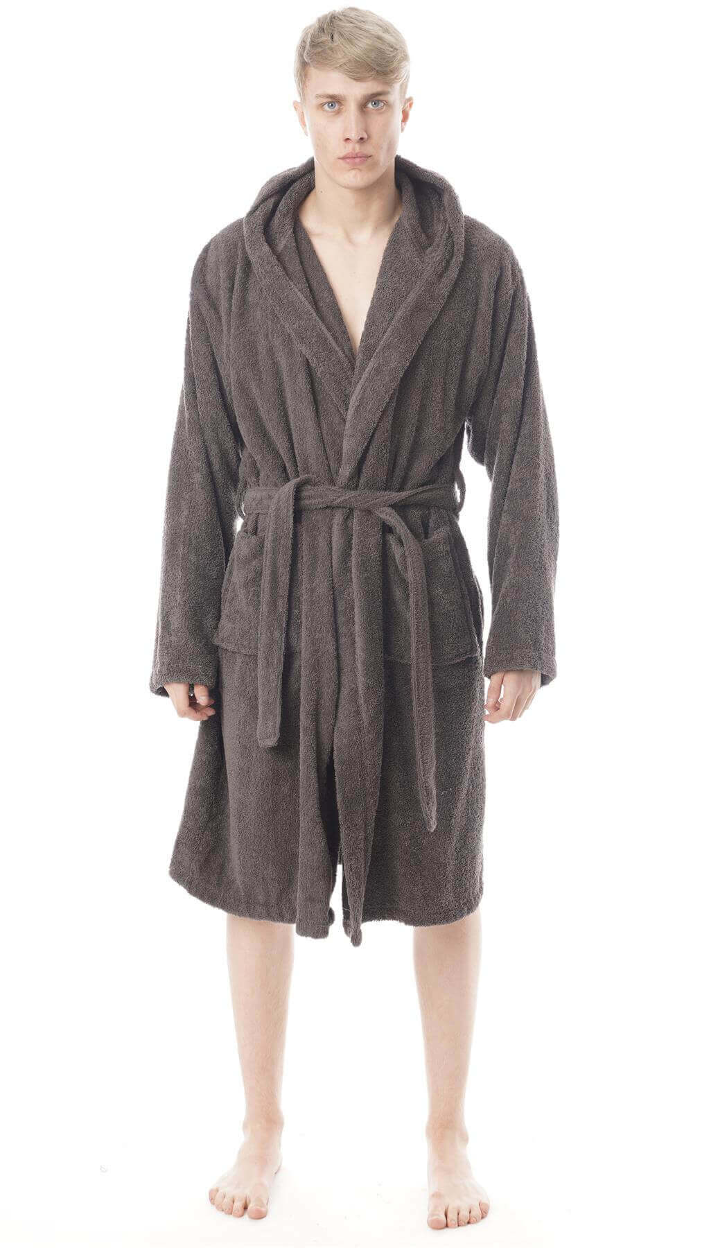 Toro Rocco Men's Hooded Bathrobe Super Soft Terry Towelling Ultra Absorbing Long Pile – product image 4 of 9