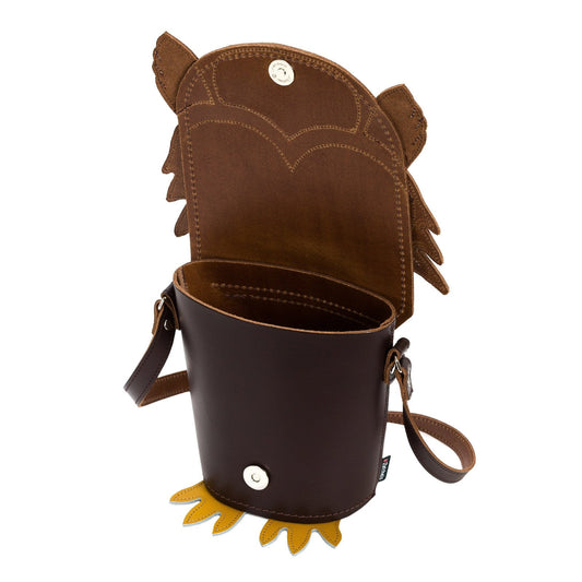 Screech Owl Handmade Leather Bag – product image 2 of 2