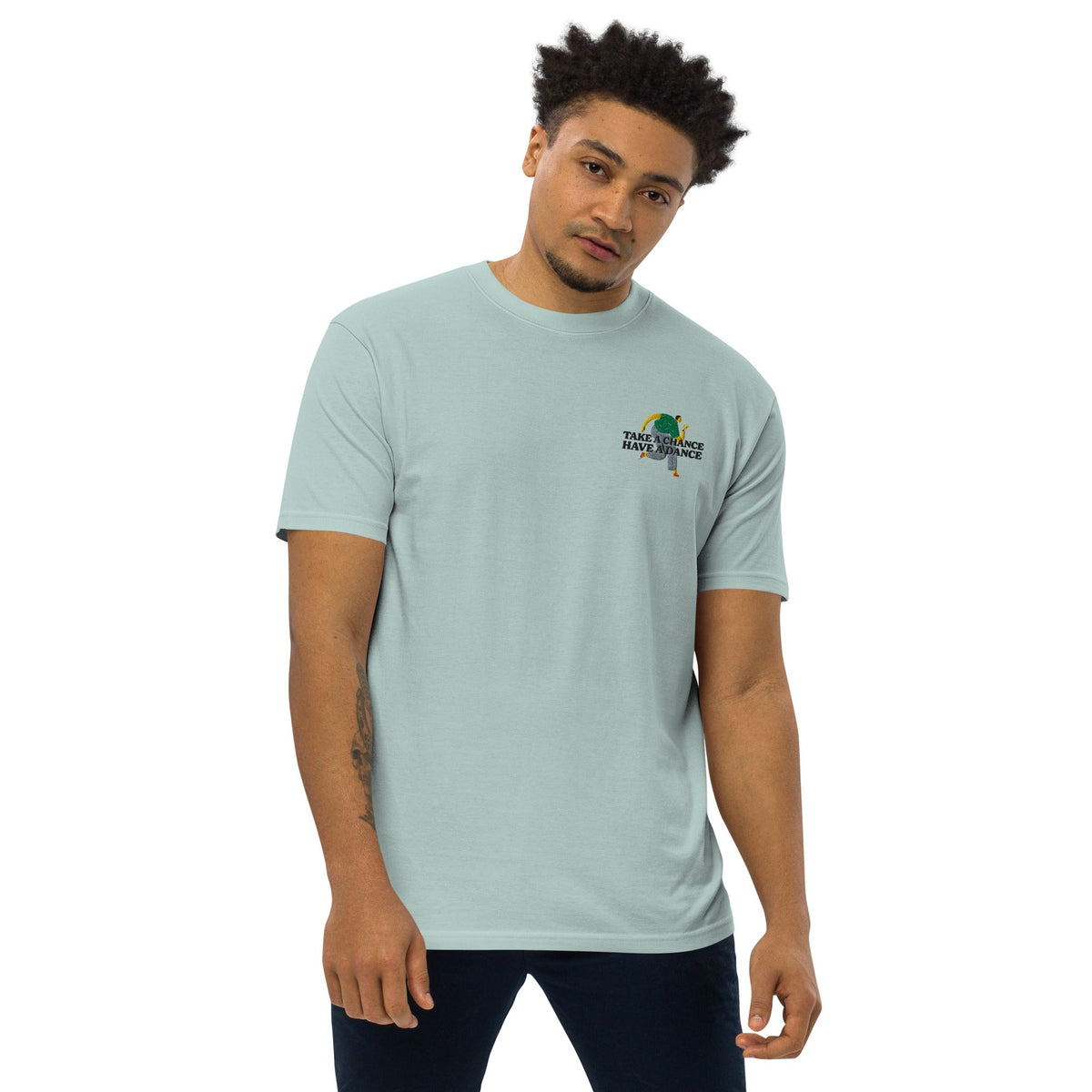 Take A Chance Have A Dance DISCO! Oversized Cotton Embroidered T-Shirt – product image 3 of 10