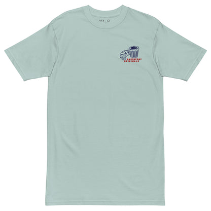 GUSTATORY Originals Postcards From Sunday Heavy Cotton Embroidered T-Shirt – product image 6 of 10