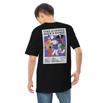 Take A Chance Have A Dance DISCO! Oversized Cotton Embroidered T-Shirt – product image 5 of 10