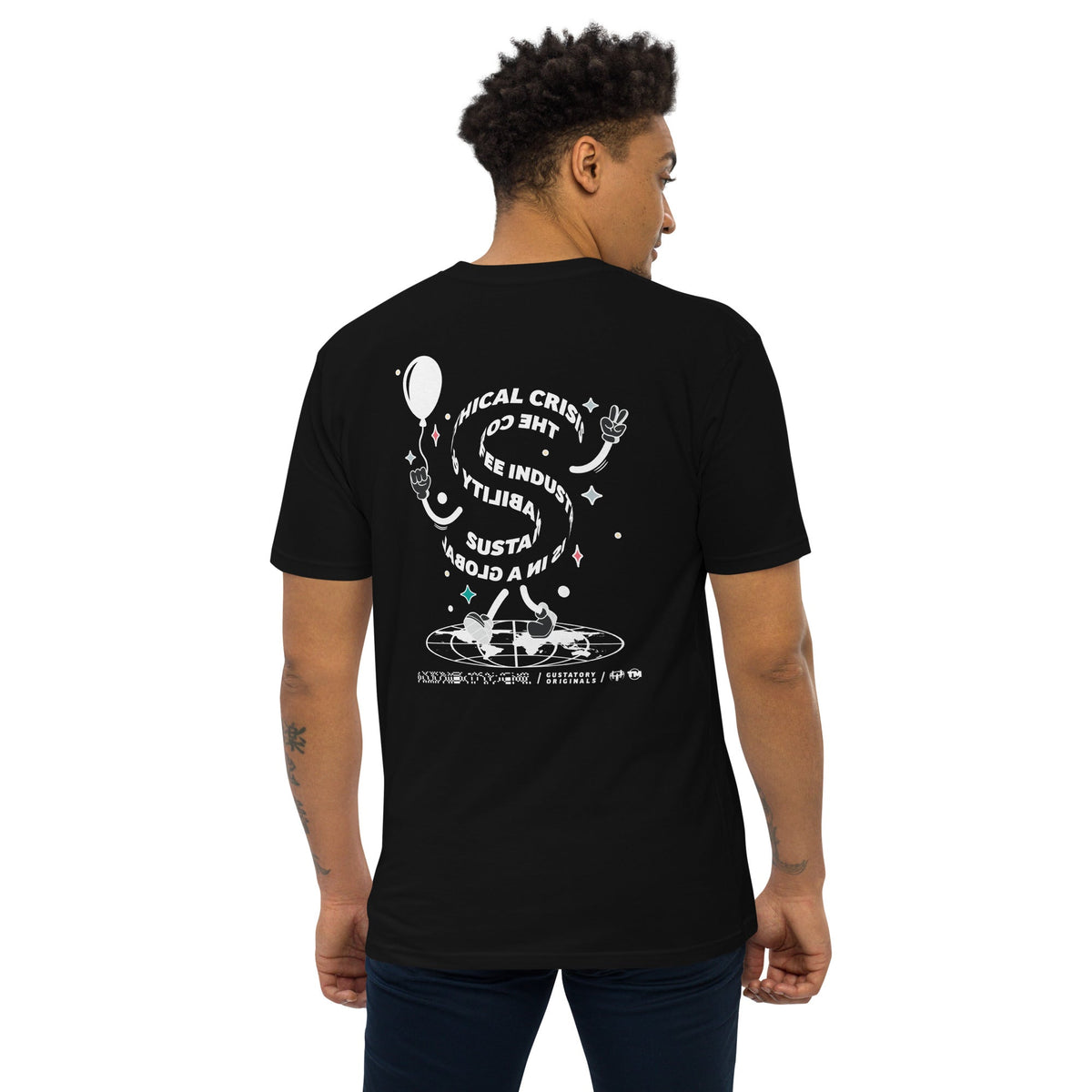 GUSTATORY Originals Sustainability Crisis Heavy Cotton Embroidered T-Shirt - product image 2 of 17
