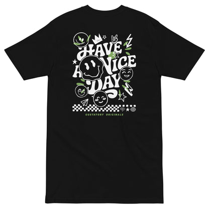 GUSTATORY Originals Have A Nice Day Heavy Cotton Embroidered T-Shirt - product image 3 of 17
