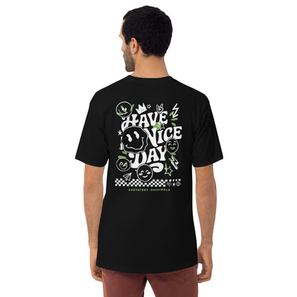 GUSTATORY Originals Have A Nice Day Heavy Cotton Embroidered T-Shirt - product image 2 of 17