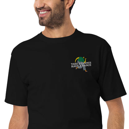 Take A Chance Have A Dance DISCO! Oversized Cotton Embroidered T-Shirt – product image 8 of 10