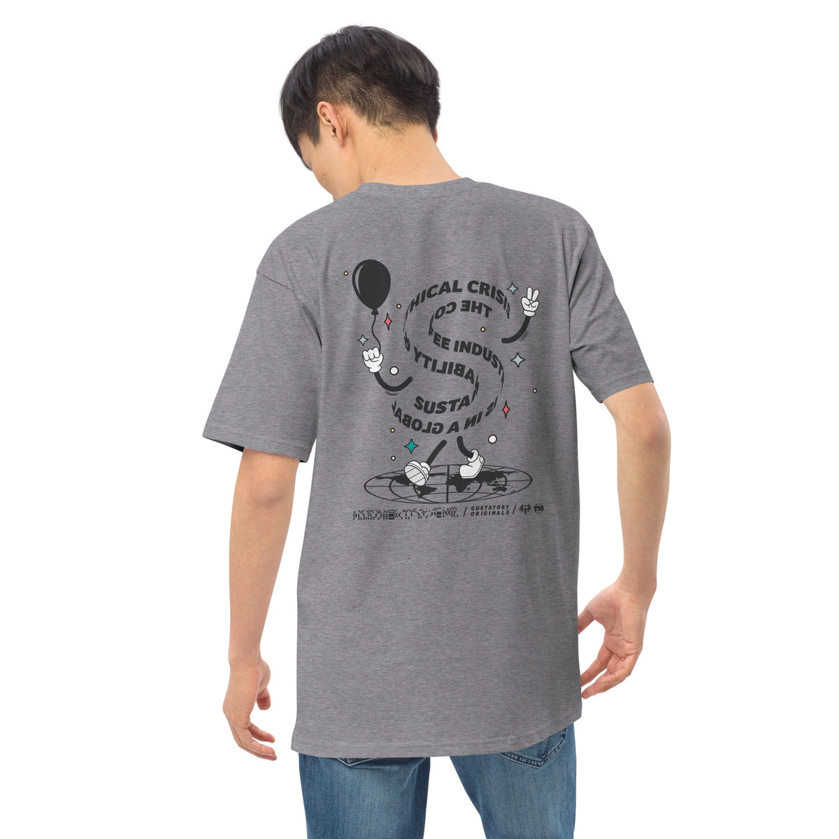GUSTATORY Originals Sustainability Crisis Heavy Cotton Embroidered T-Shirt - product image 6 of 17