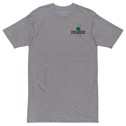 Take A Chance Have A Dance DISCO! Oversized Cotton Embroidered T-Shirt – product image 1 of 10